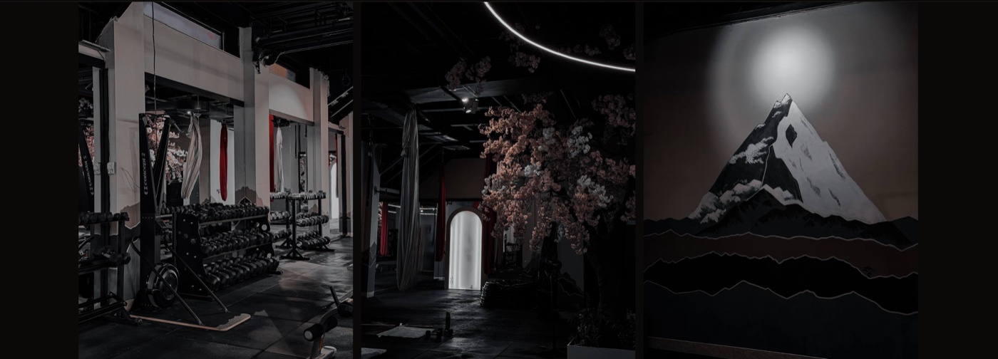 The Abad Royal website — the club gallery with its mountain mural