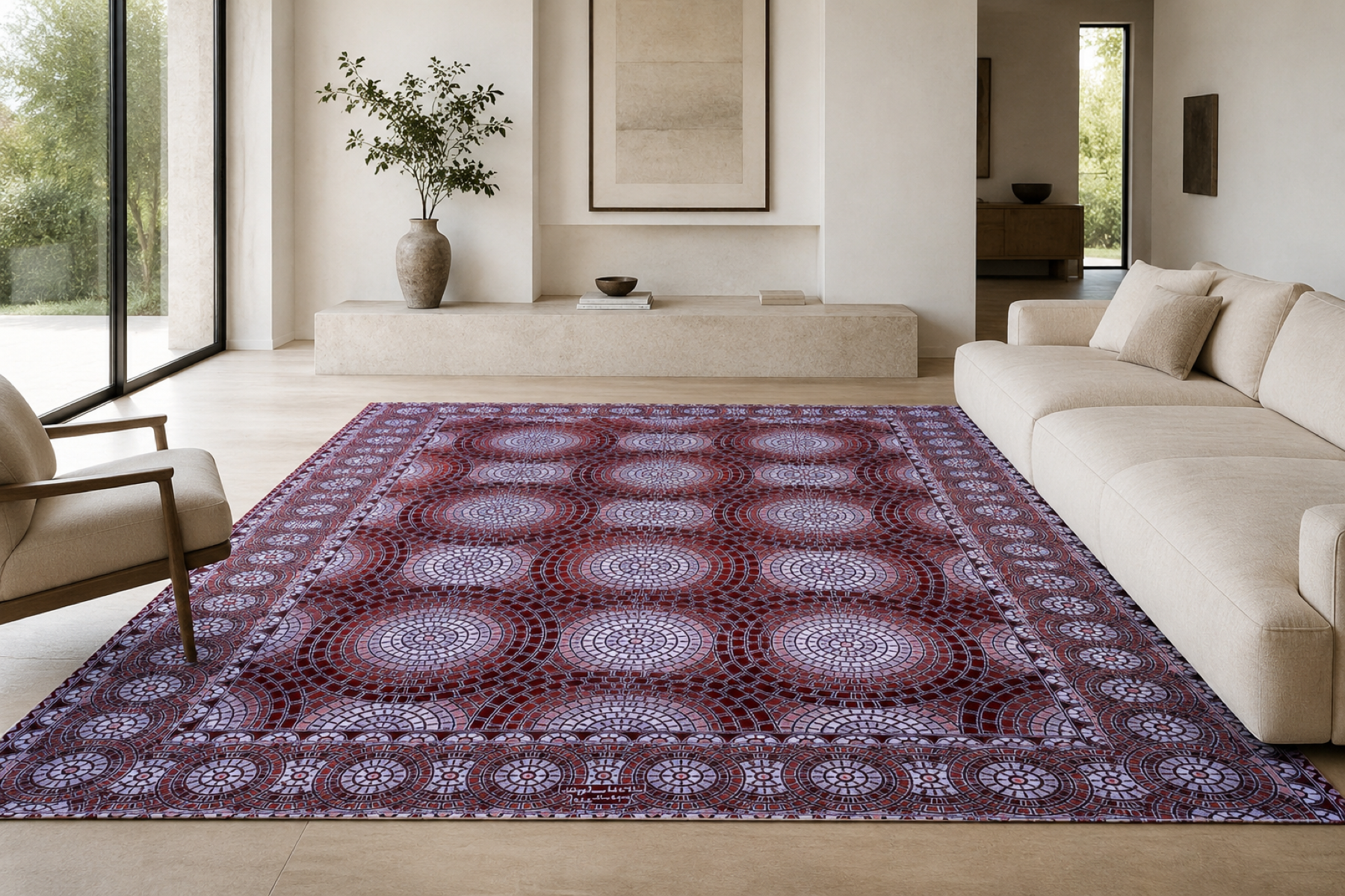 A NADERBAFT rug in a styled interior